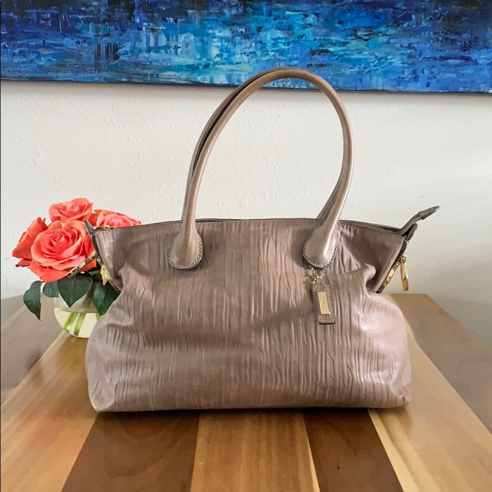 Cole Haan Leather Purse With Gold Hardware